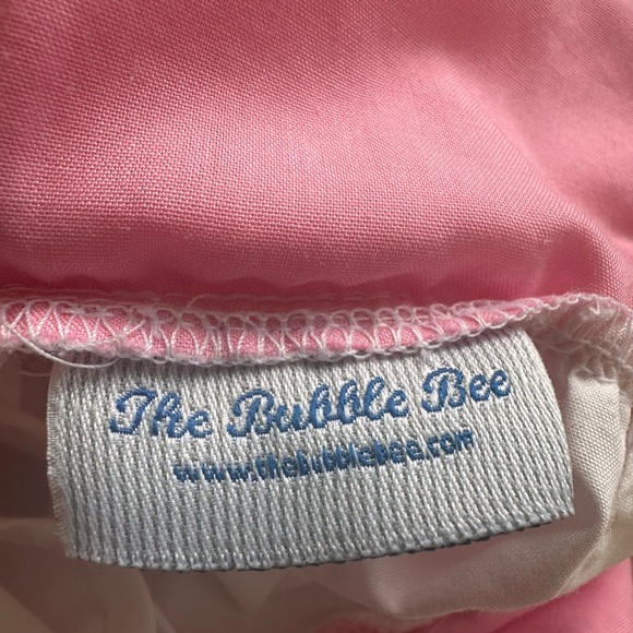 Pink and White Ruffle Top by The Bubble Bee children’s clothing - Picture 3 of 5